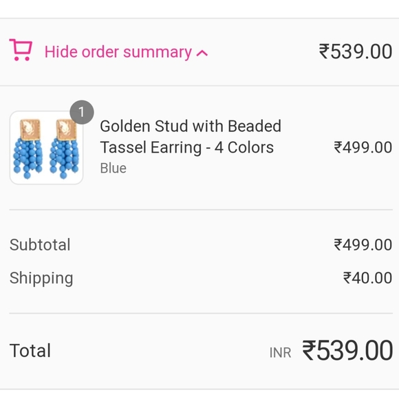 Beaded earrings. - Picture 5 of 5